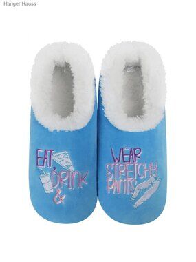 Fuzzy Slipper Socks Women Sherpa Lined Non-Skid Sole Machine Washable